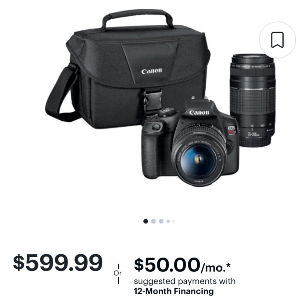 Canon Camera (Barely Used, Excellent Condition).